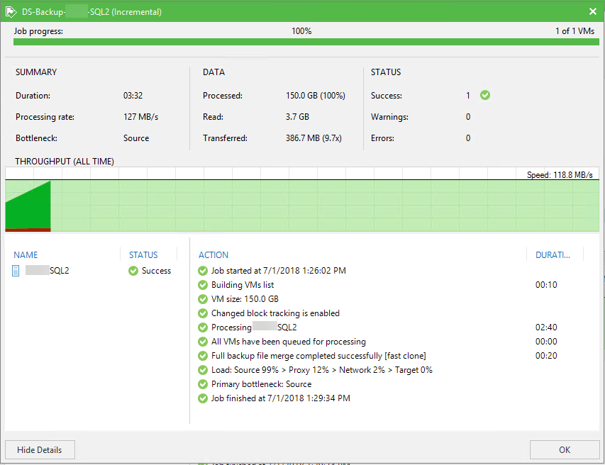 070118 2044 VEEAMTROUBL4 - Fix VEEAM Backup Job failed to create change tracking time stamp for virtual disk file