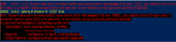 012120 1907 Troubleshoo1 - Troubleshooting Tips – Fixed Windows Server 2019 cannot run Hyper-V cmdlets against Windows Server 2012 R2