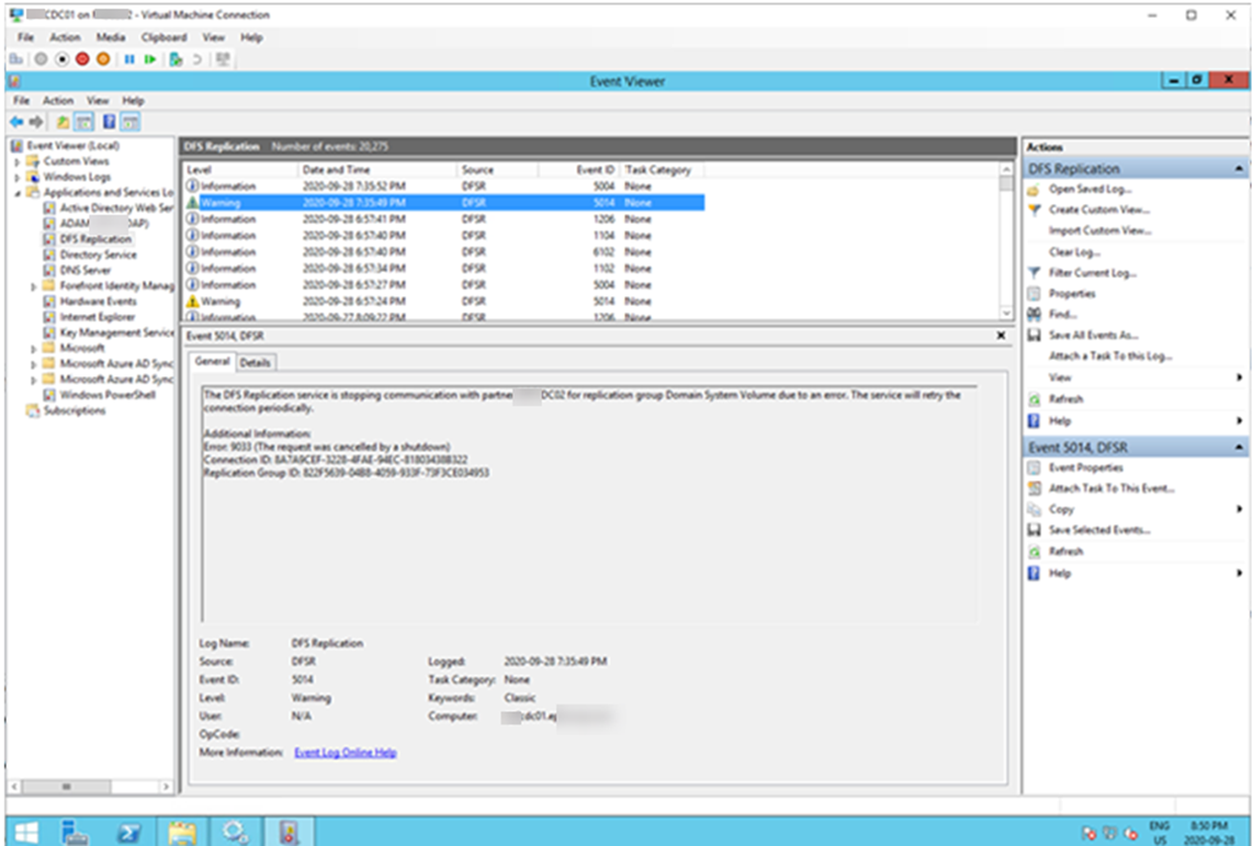 101020 0533 HowtoFixMis15 - How to Fix Missing SYSVOL and NETLOGON share and replication issues on new Domain Controller at Azure