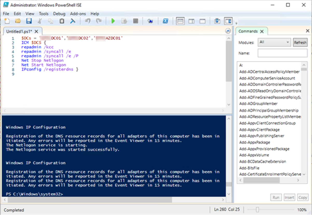 101020 0533 HowtoFixMis29 - How to Fix Missing SYSVOL and NETLOGON share and replication issues on new Domain Controller at Azure