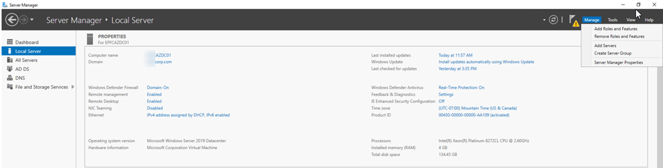 101120 0520 HowtoDemote17 - How to Demote Microsoft Windows Server 2019 Domain Controller Virtual Machine at Azure