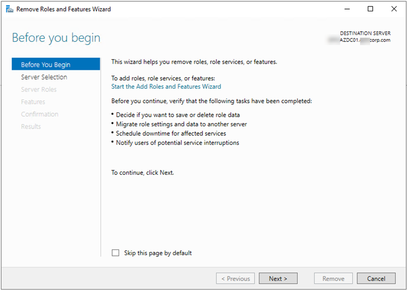 101120 0520 HowtoDemote18 - How to Demote Microsoft Windows Server 2019 Domain Controller Virtual Machine at Azure