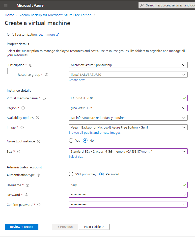 102020 1922 HowtoInstal18 - How to Install Veeam Backup for Microsoft Azure 1.0