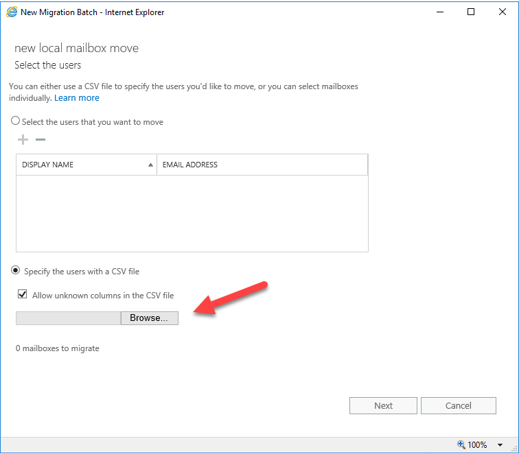 102220 0015 Howtousecsv8 - How to use csv file for migration #Microsoft exchange user mailboxes to another database