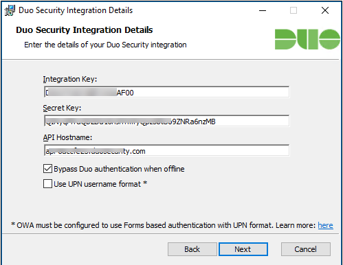 122821 2015 Howtoconfig11 - How to configure Cisco DUO for Outlook Web App (OWA) of Exchange 2013 and later