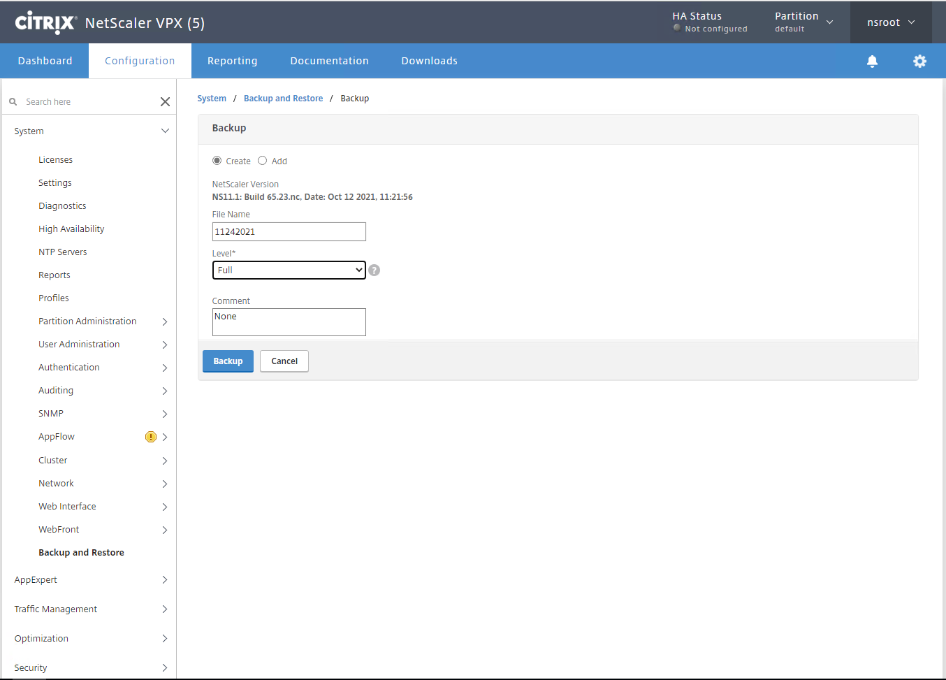 010122 2002 Howtoupgrad13 - How to upgrade Citrix ADC from 11.1 to 12.1