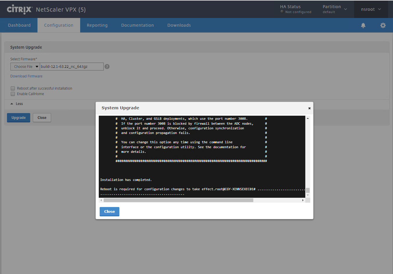 010122 2002 Howtoupgrad22 - How to upgrade Citrix ADC from 11.1 to 12.1