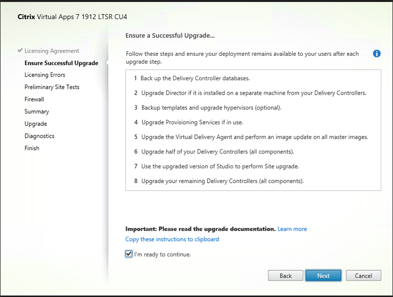 010922 2014 Howtoupgrad12 - How to upgrade Citrix XenApp 7.15 LTSR to Virtual Apps 7 1912 LTSR