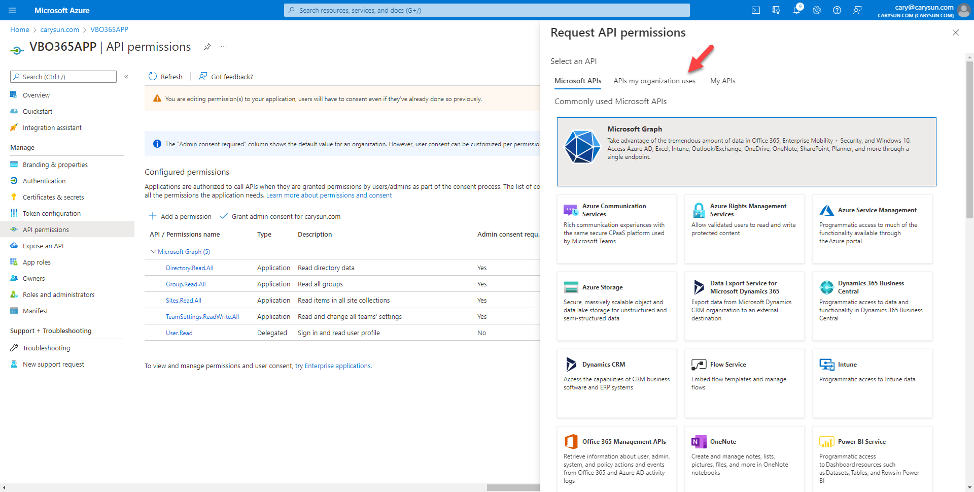 042022 1642 Howtoconfig17 - How to configure Azure AD Application Permissions for Modern App-Only Authentication of Veeam Backup for Microsoft 365