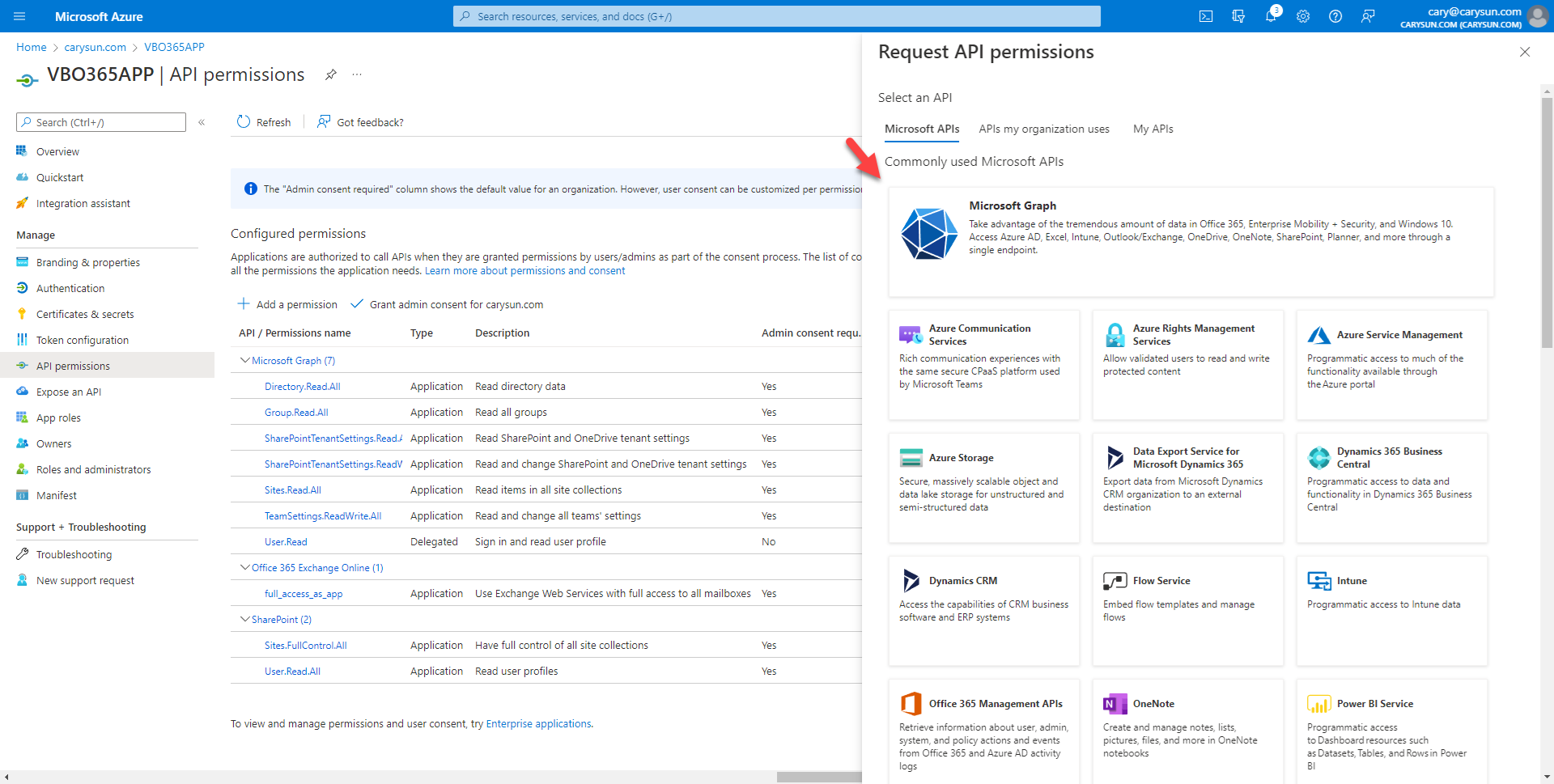 042022 1642 Howtoconfig27 - How to configure Azure AD Application Permissions for Modern App-Only Authentication of Veeam Backup for Microsoft 365