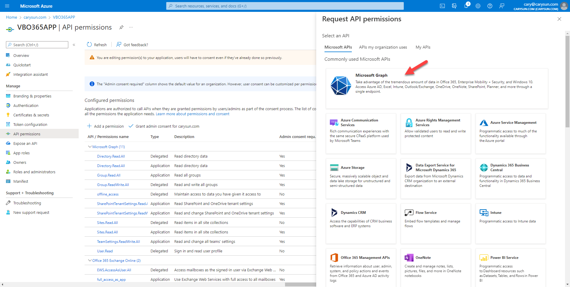 042022 1642 Howtoconfig44 - How to configure Azure AD Application Permissions for Modern App-Only Authentication of Veeam Backup for Microsoft 365