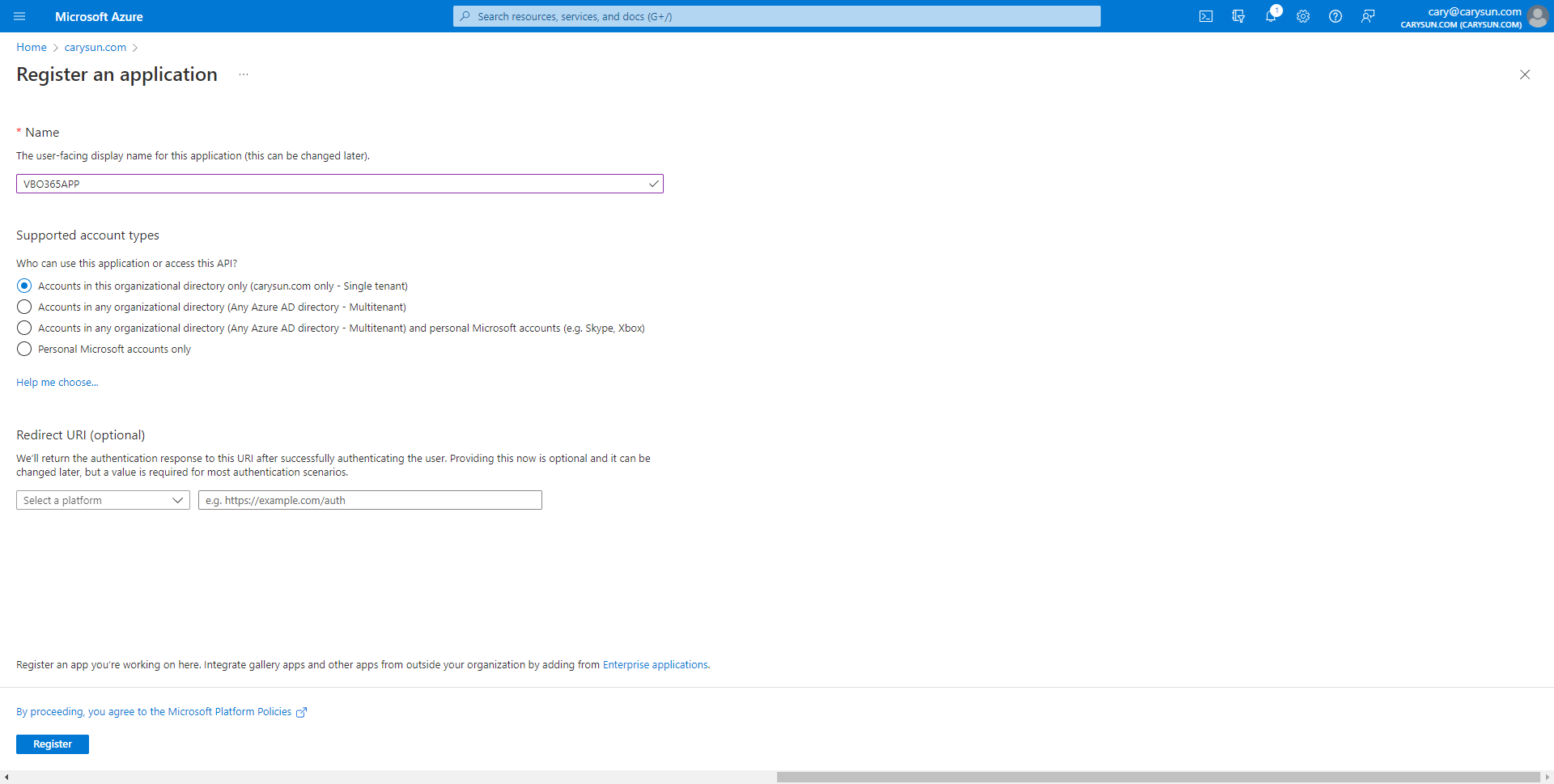 042222 1711 Howtoconfig5 - How to configure Azure AD Application Permissions for Modern Authentication and Legacy Protocols Authentication of Veeam Backup for Microsoft 365