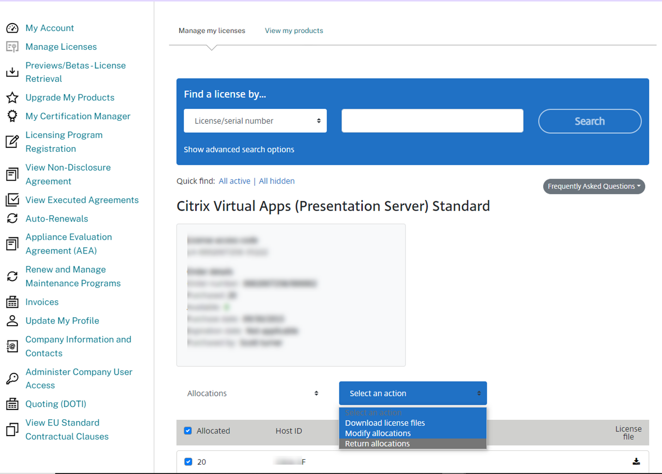 050922 1749 Howtoreallo17 - How to re-allocate Citrix licenses