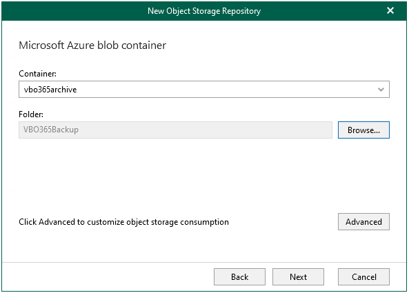 052622 1821 HowtoaddMic36 - How to add Microsoft Azure Archive Storage Repository without Azure archiver appliance at Veeam Backup for Microsoft 365