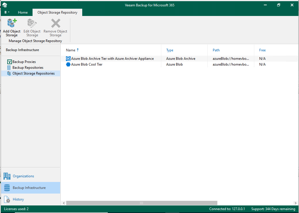 060122 1633 HowtoMicros77 - How to add Microsoft Azure Archive Storage Repository with Azure archiver appliance at Veeam Backup for Microsoft 365