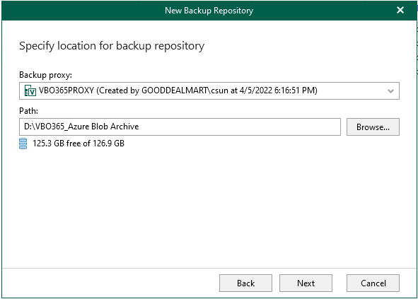 060122 1633 HowtoMicros85 - How to add Microsoft Azure Archive Storage Repository with Azure archiver appliance at Veeam Backup for Microsoft 365