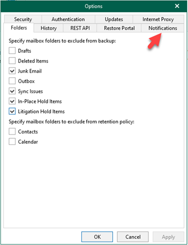 012823 1955 Howtoconfig12 - How to configure notification settings with a Microsoft 365 non-MFA account in Veeam Backup for Microsoft 365 v6