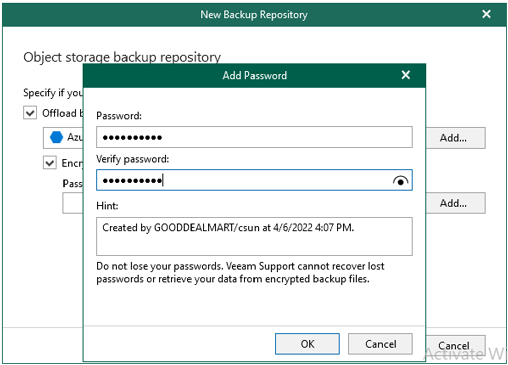 012923 0541 HowtoaddMic50 - How to add Microsoft Azure blob object storage repositories in Veeam Backup for Microsoft 365 v6