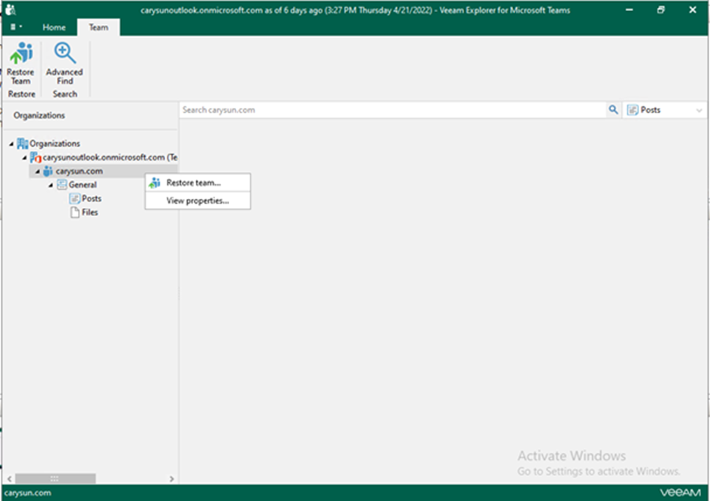 020423 2023 Howtorestor3 - How to restore Teams data from retrieved data in Veeam Backup for Microsoft 365 v6