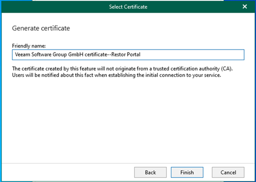 020523 0609 Howtoconfig46 - How to configure the REST API and Restore Portal on a separate server for Veeam Backup for Microsoft 365 v6