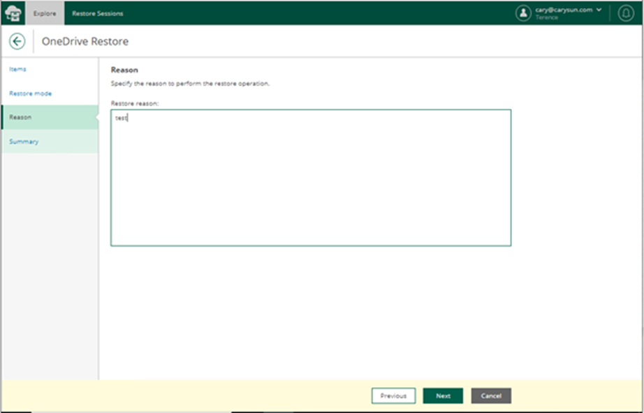 020523 2052 Howtorestor11 - How to restore OneDrive for Business data from the Veeam Backup for Microsoft 365 v6 Restore Portal