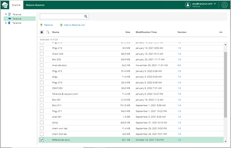 020523 2052 Howtorestor8 - How to restore OneDrive for Business data from the Veeam Backup for Microsoft 365 v6 Restore Portal