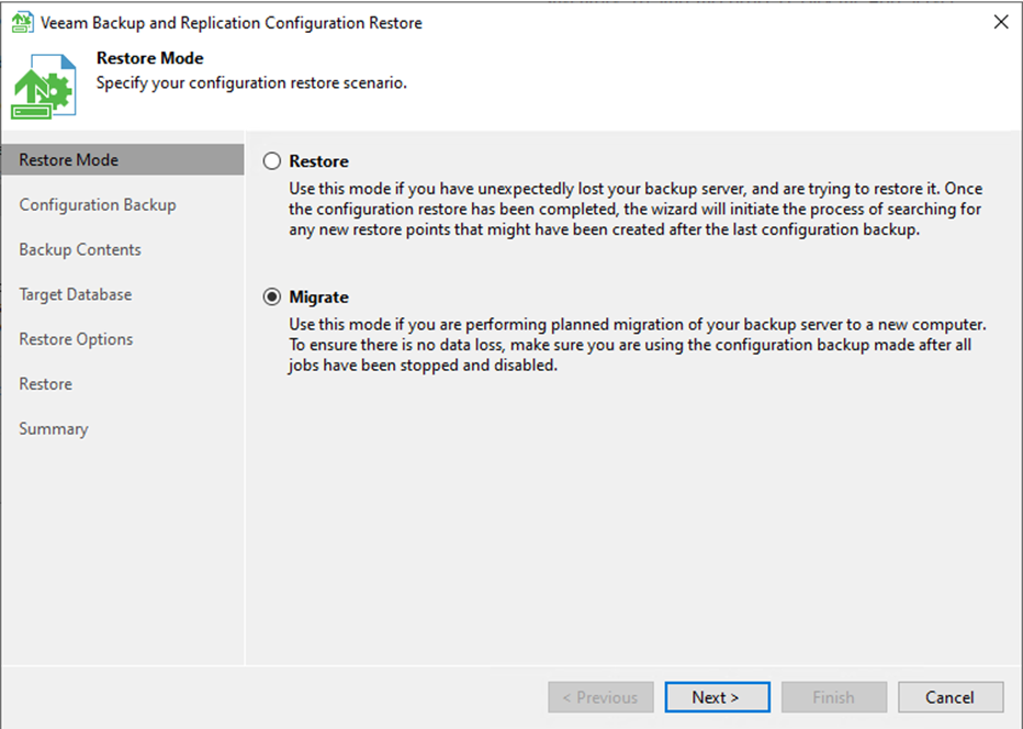 082223 2024 Howtomigrat9 - How to migrate the Existing Veeam Backup and Replication to the new server with PostgreSQL