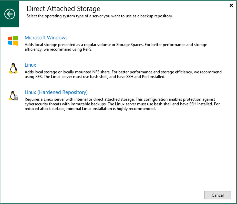 082523 1716 Howtoaddthe4 - How to add the Linux Server’s local directory as a Backup Repository at Veeam Backup and Replication v12