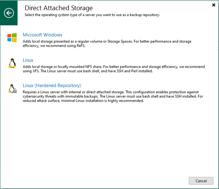 082523 1748 Howtoaddthe4 768x661 - How to add the Linux Server’s local directory as a Hardened Backup Repository at Veeam Backup and Replication v12