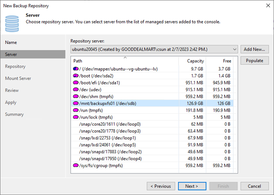 082523 1748 Howtoaddthe7 - How to add the Linux Server’s local directory as a Hardened Backup Repository at Veeam Backup and Replication v12