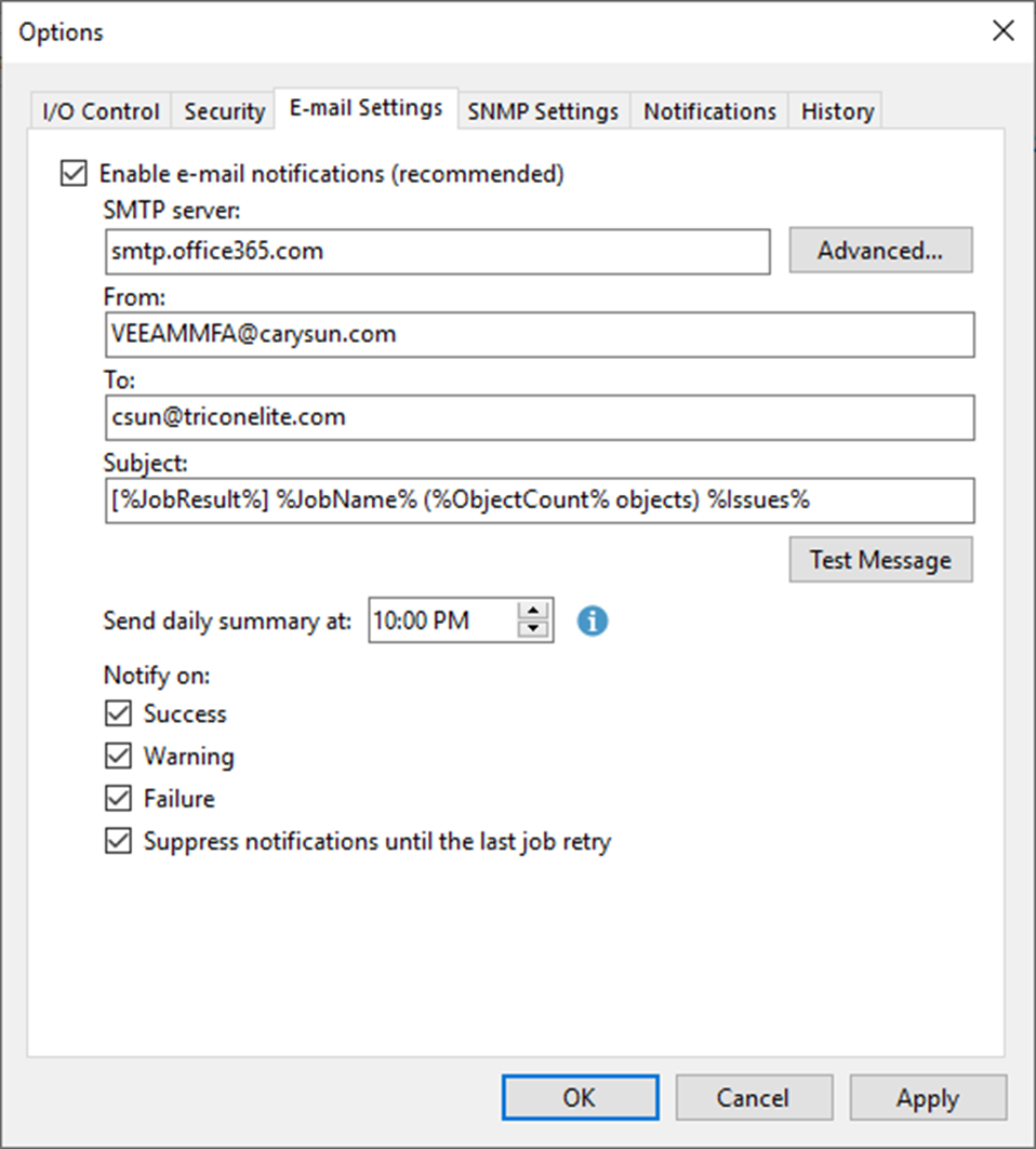 082723 1927 Howtoconfig39 - How to configure Notification with Microsoft 365 MFA Account at Veeam Backup and Replication v12