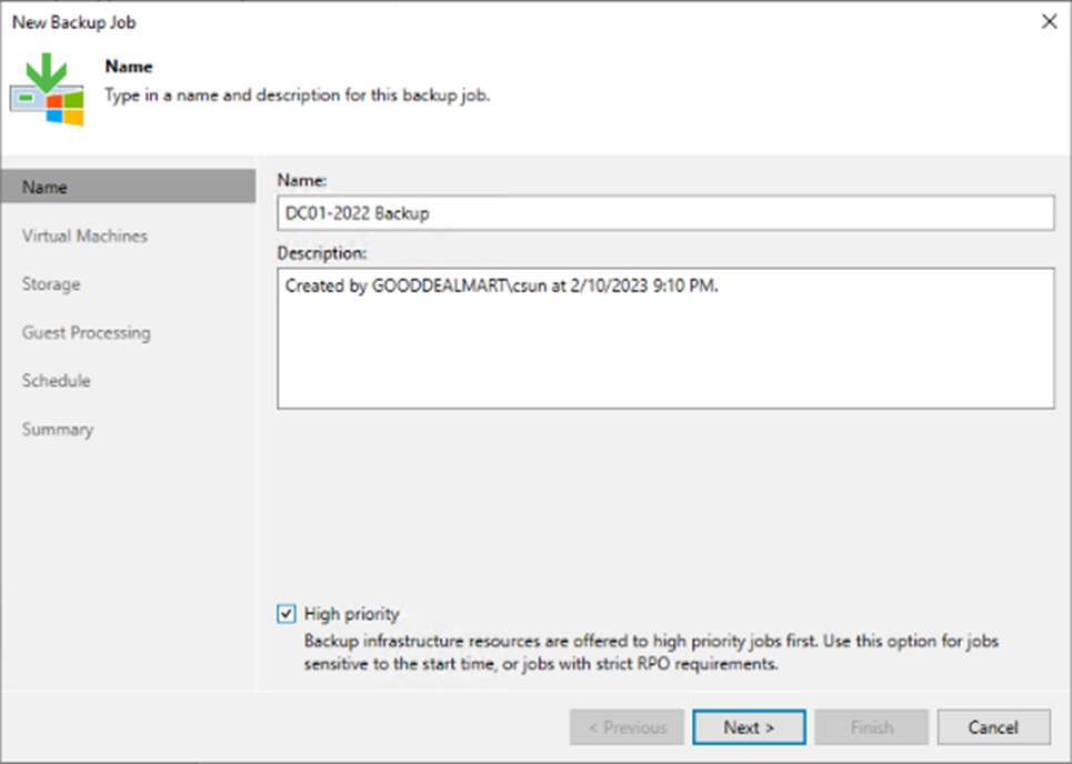 090323 1702 Howtocreate4 - How to create a Backup job to backup the specified VMs at Veeam Backup and Replication v12