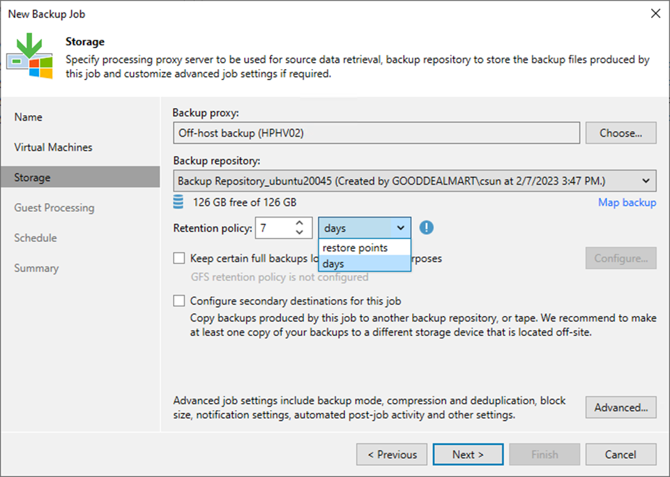 090323 1803 Howtocreate11 - How to create an Immutable Backup job to backup the specified VMs at Veeam Backup and Replication v12