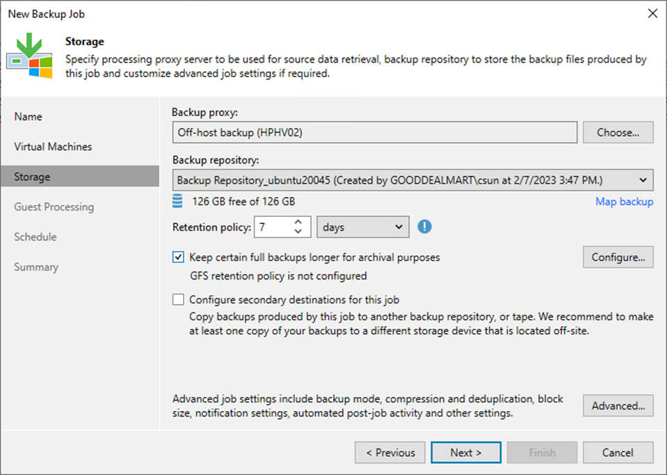 090323 1803 Howtocreate12 - How to create an Immutable Backup job to backup the specified VMs at Veeam Backup and Replication v12