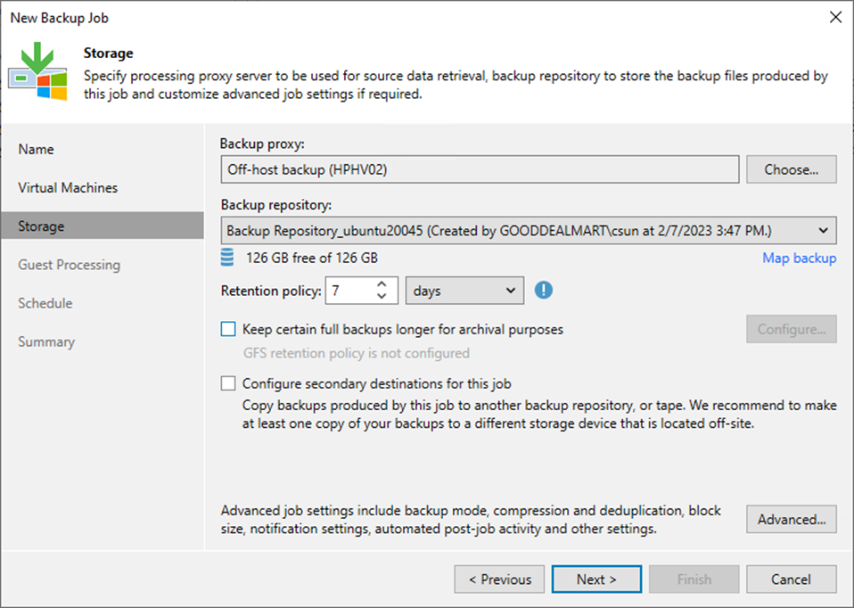 090323 1803 Howtocreate14 - How to create an Immutable Backup job to backup the specified VMs at Veeam Backup and Replication v12