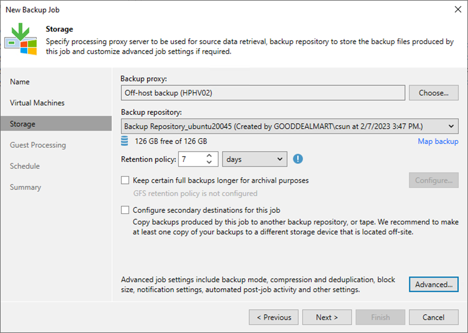 090323 1803 Howtocreate26 - How to create an Immutable Backup job to backup the specified VMs at Veeam Backup and Replication v12