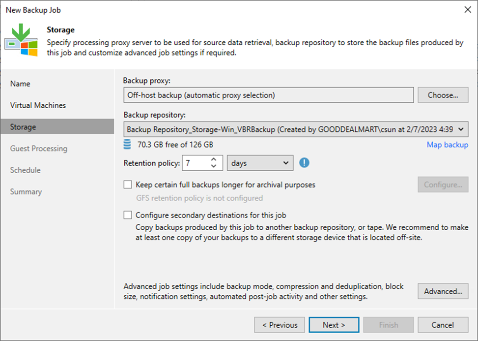 090323 1803 Howtocreate8 - How to create an Immutable Backup job to backup the specified VMs at Veeam Backup and Replication v12