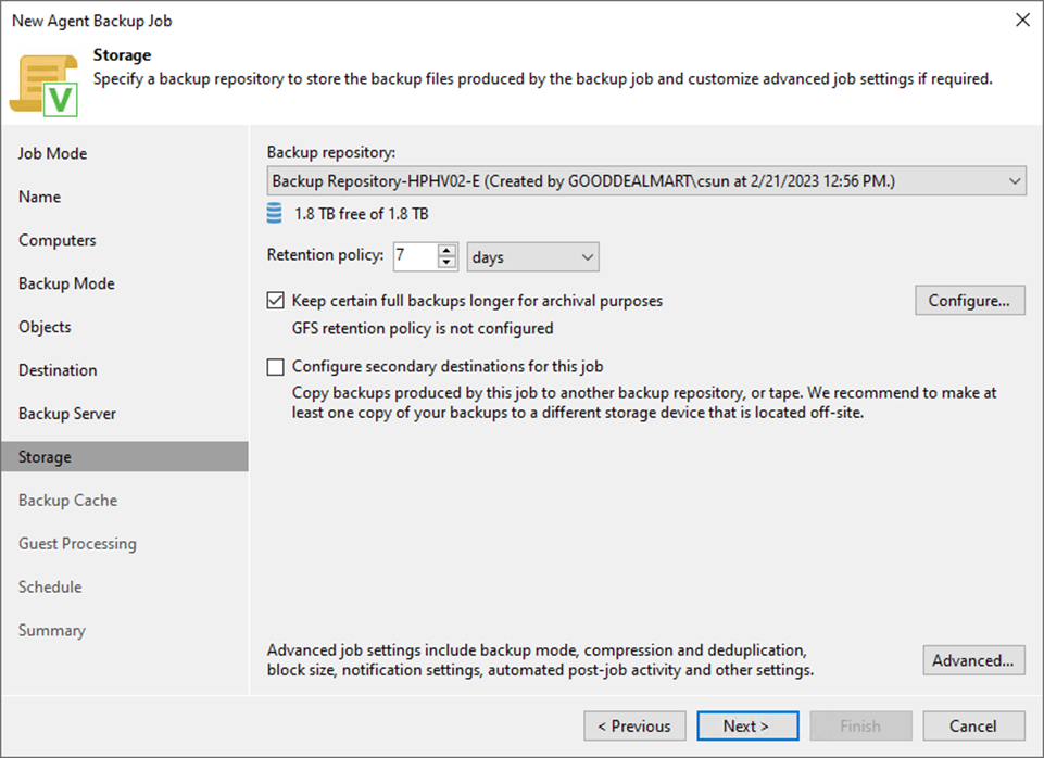 090523 1917 Howtocreate15 - How to create a Backup job to backup the specified Physical Machines (Managed by Agent Mode) at Veeam Backup and Replication v12