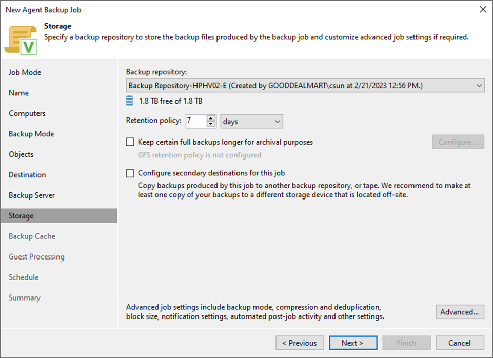 090523 1917 Howtocreate25 - How to create a Backup job to backup the specified Physical Machines (Managed by Agent Mode) at Veeam Backup and Replication v12