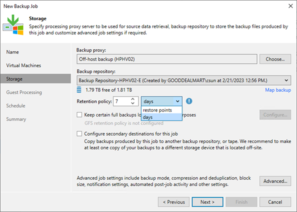 091623 1807 Howtocreate11 - How to create a Backup job to backup all VMS of the Hyper-V Host at Veeam Backup and Replication v12