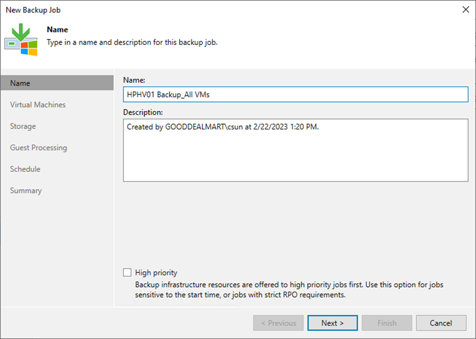 091623 1807 Howtocreate4 - How to create a Backup job to backup all VMS of the Hyper-V Host at Veeam Backup and Replication v12