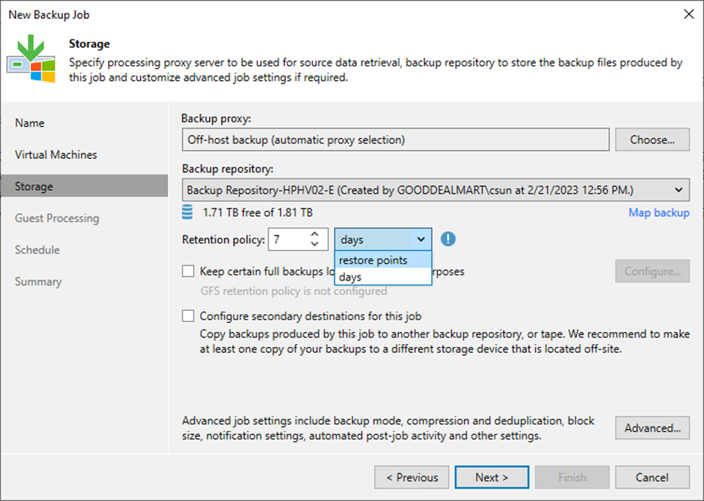 092423 0053 Howtocreate15 - How to create a Backup job to backup the VMS portion of the Hyper-V Host at Veeam Backup and Replication v12