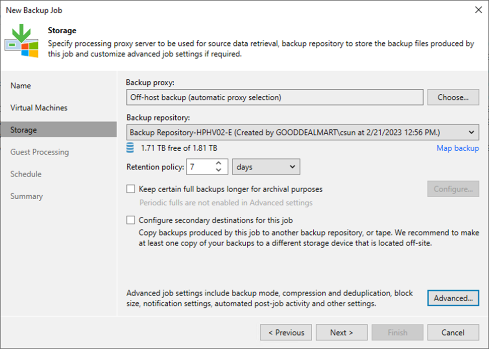 092423 0053 Howtocreate28 - How to create a Backup job to backup the VMS portion of the Hyper-V Host at Veeam Backup and Replication v12