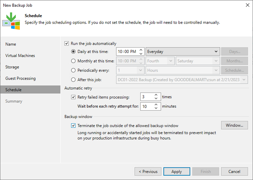 092423 0053 Howtocreate30 - How to create a Backup job to backup the VMS portion of the Hyper-V Host at Veeam Backup and Replication v12