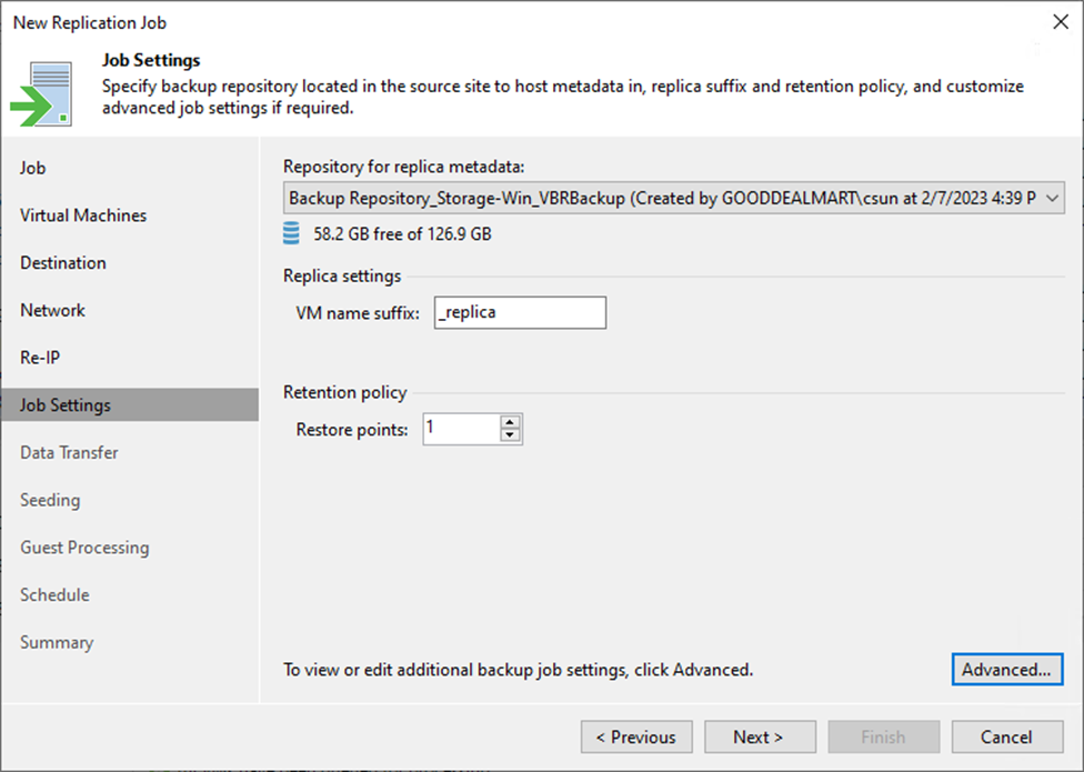 092423 2341 Howtocreate33 - How to create a Replication job with seeding to the Disaster Recovery Site at Veeam Backup and Replication v12