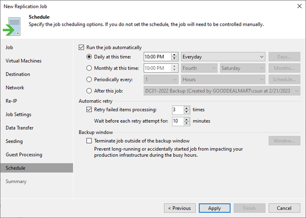 092423 2341 Howtocreate42 - How to create a Replication job with seeding to the Disaster Recovery Site at Veeam Backup and Replication v12