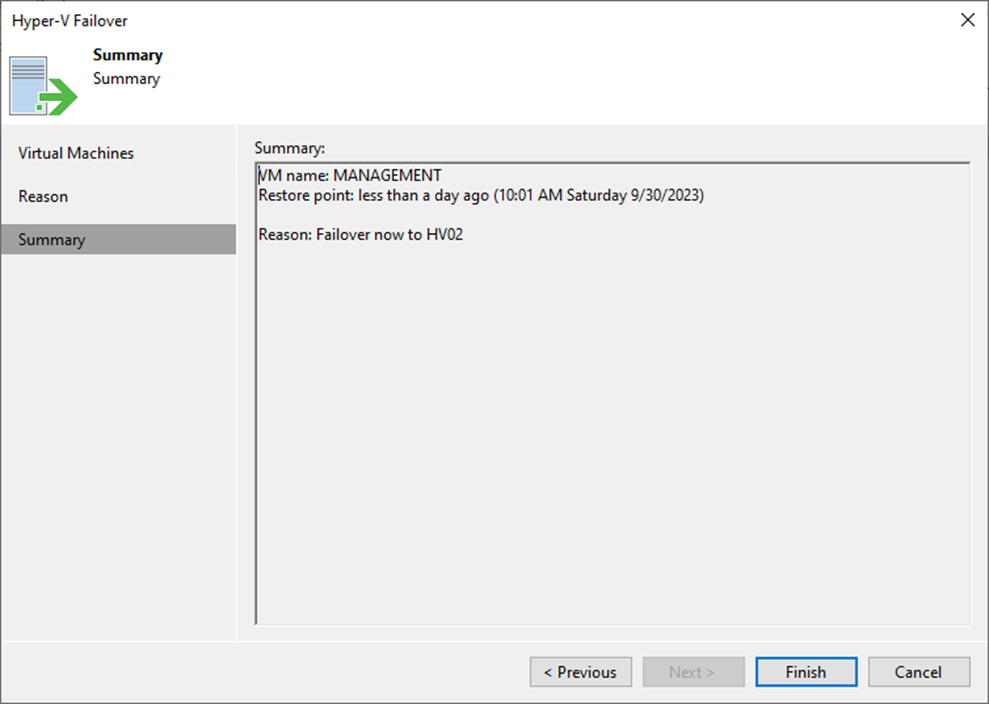 093023 1747 HowtoFailov8 - How to Failover virtual machine to Disaster Recovery Site at Veeam Backup and Replication v12