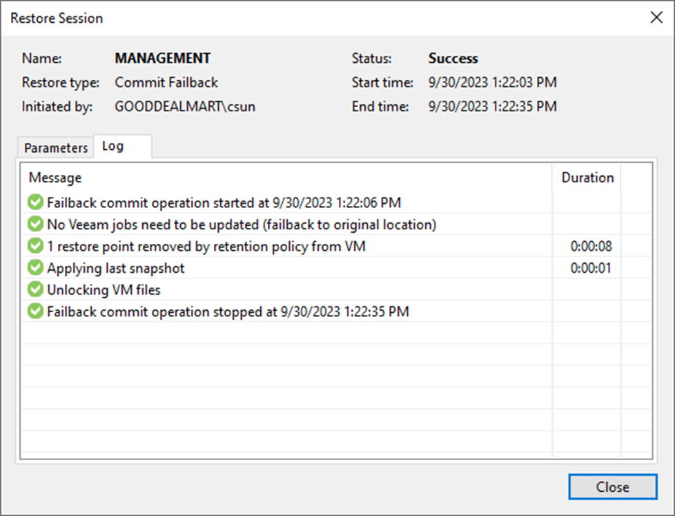 093023 2106 Howtofailba12 - How to failback to the original virtual machine of the Production Site at Veeam Backup and Replication v12