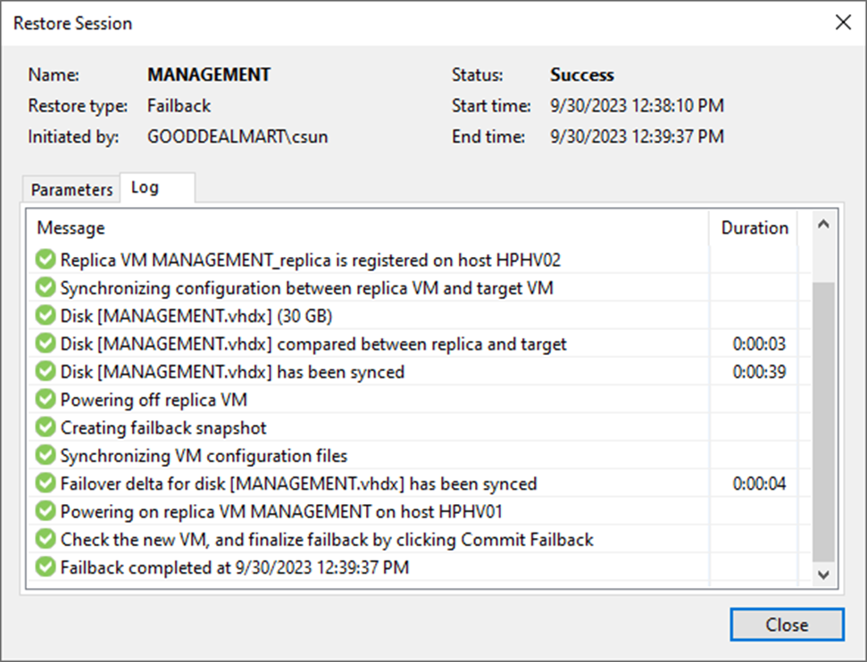 093023 2106 Howtofailba7 - How to failback to the original virtual machine of the Production Site at Veeam Backup and Replication v12