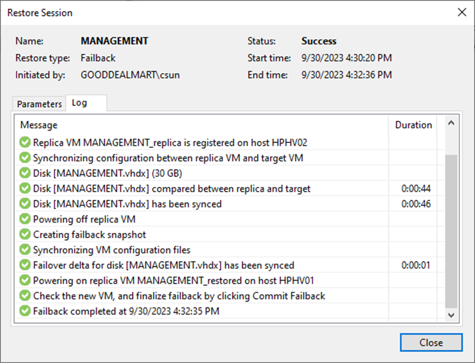 100123 0032 Howtofailba10 - How to failback to the original virtual machine restored in a different location at Veeam Backup and Replication v12